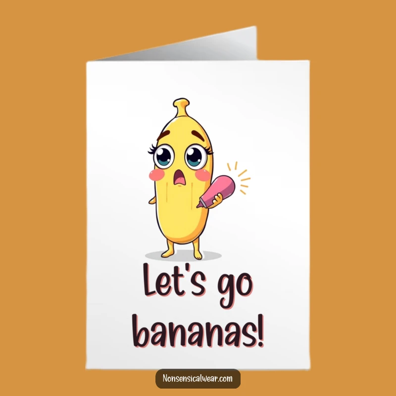 Free Printable Banana Birthday Card: Surprised Popper Fun for a Wild Celebration