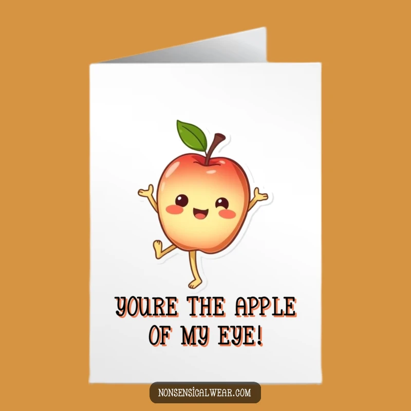 Free Printable Birthday Card: Apple Handstand Fun Digital Download!
