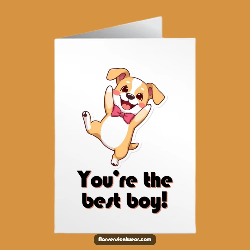Free Printable Congratulations Card: Dog Somesault Funny Downloadable Gift