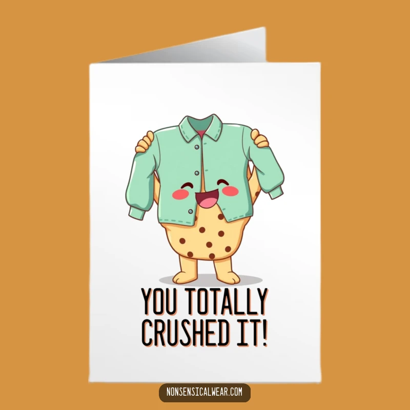 Free Printable Congratulations Card: Humorous Cookie Tailor Success Downloadable