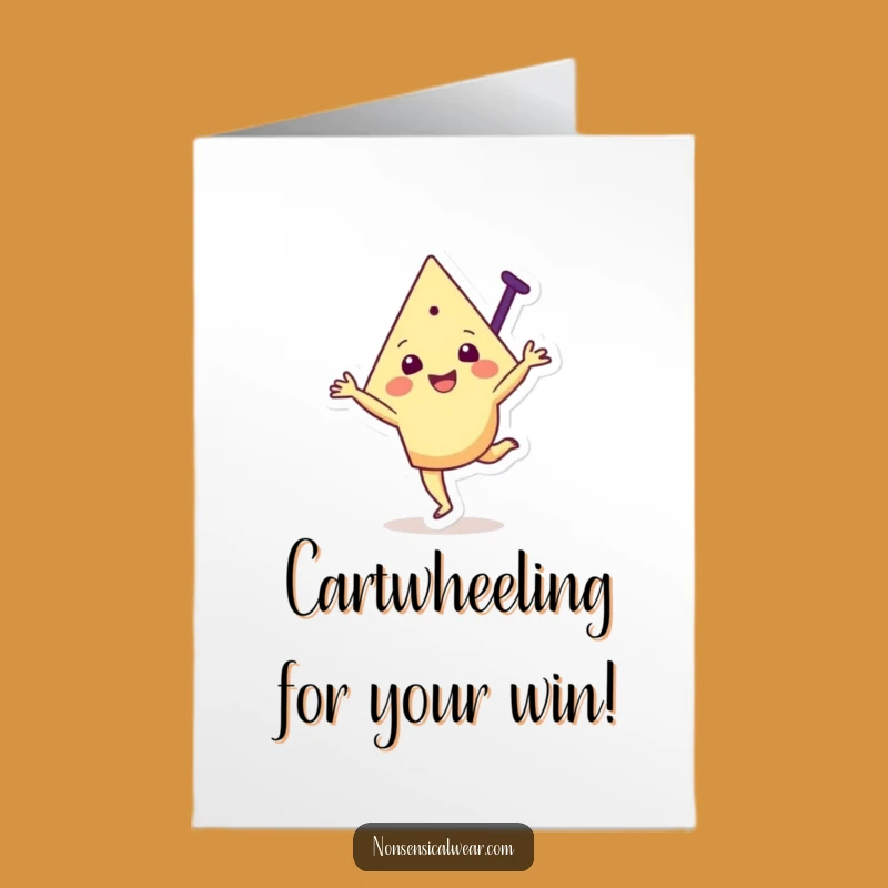 Free Printable Triangle Congrats Card: Dynamic Downloadable Gift for Big Wins