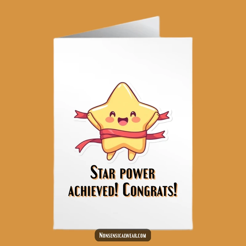 Free Printable Star Jumping Ribbon Congratulations Card - Cheerful Download