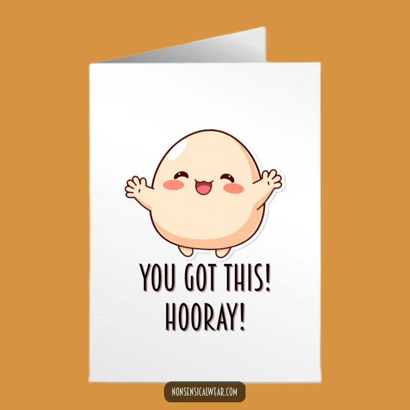 Free Printable Waving Blob Congrats Card: Funny Downloadable for Cheerful Greetings