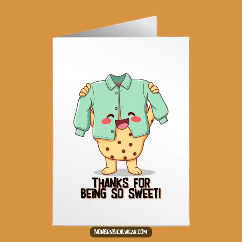 Free Printable Thank You Card: Grateful Cookie Garment Maker Downloadable