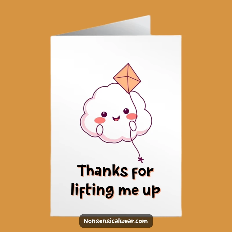 Free Printable Cloud Kite Thank You Card - Happy DIY Download