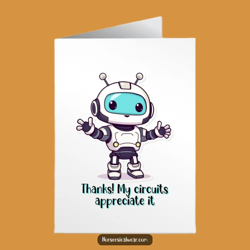 Free Printable Robot Bop Thank You Card: Quirky Downloadable Gift to Show Gratitude