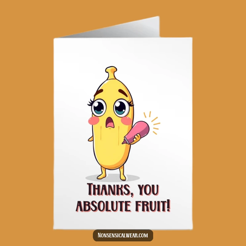Free Printable Banana Thank You Card: Popper Surprise for Fruity Gratitude