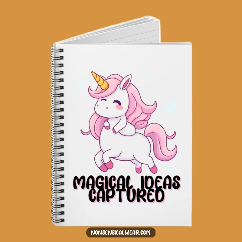Funny Bubble Unicorn Notebook - Giggling Character's Journal - Creative Gift