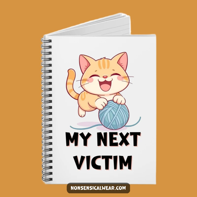 Funny Cat Yarn Notebook: Mischievous Jotting, Ideal Funny Gift for Writers