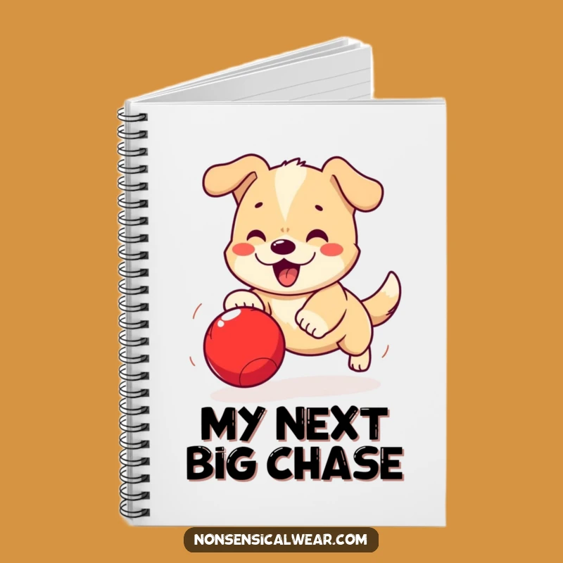 Funny Kawaii Dog Notebook: Jot Down Ideas with Playful Paws and Energetic Spirit