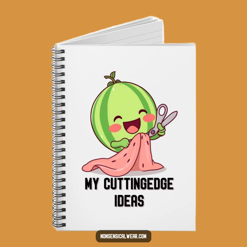 Funny Watermelon Scissors Notebook: Happy Fruit Crafter Journal Gift