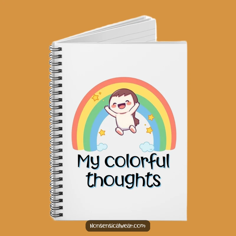Funny Rainbow Journal: Capture Your Thoughts with this Laughing Character's Delight!