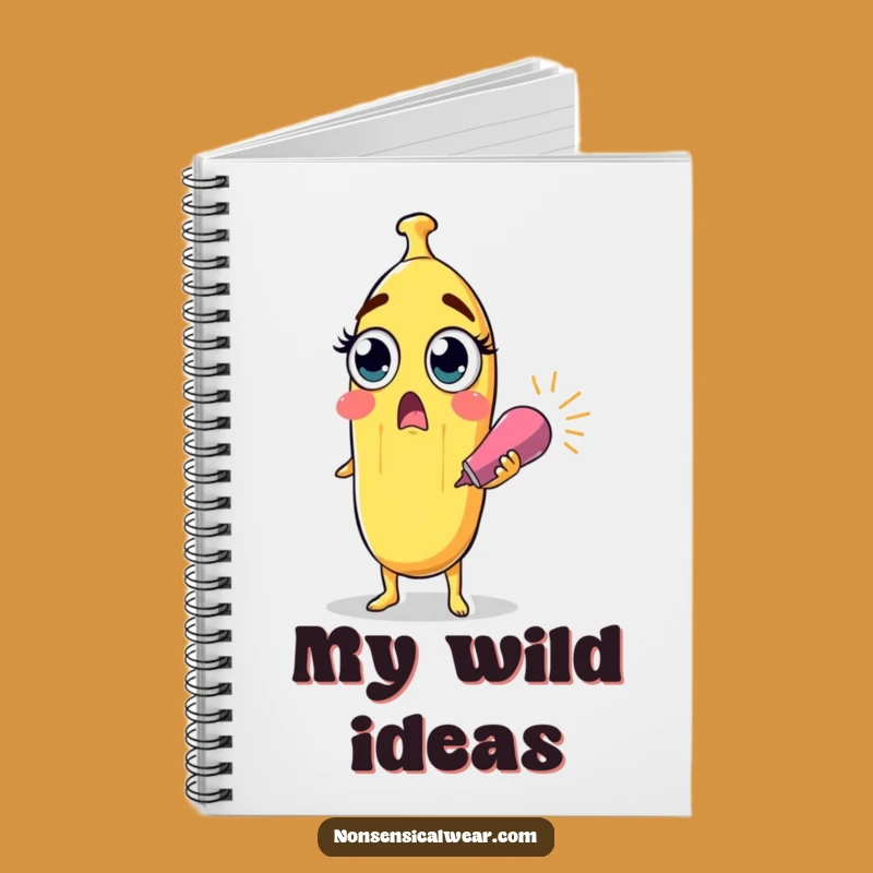 Surprised Banana Funny Notebook - Journal Party Ideas Gift