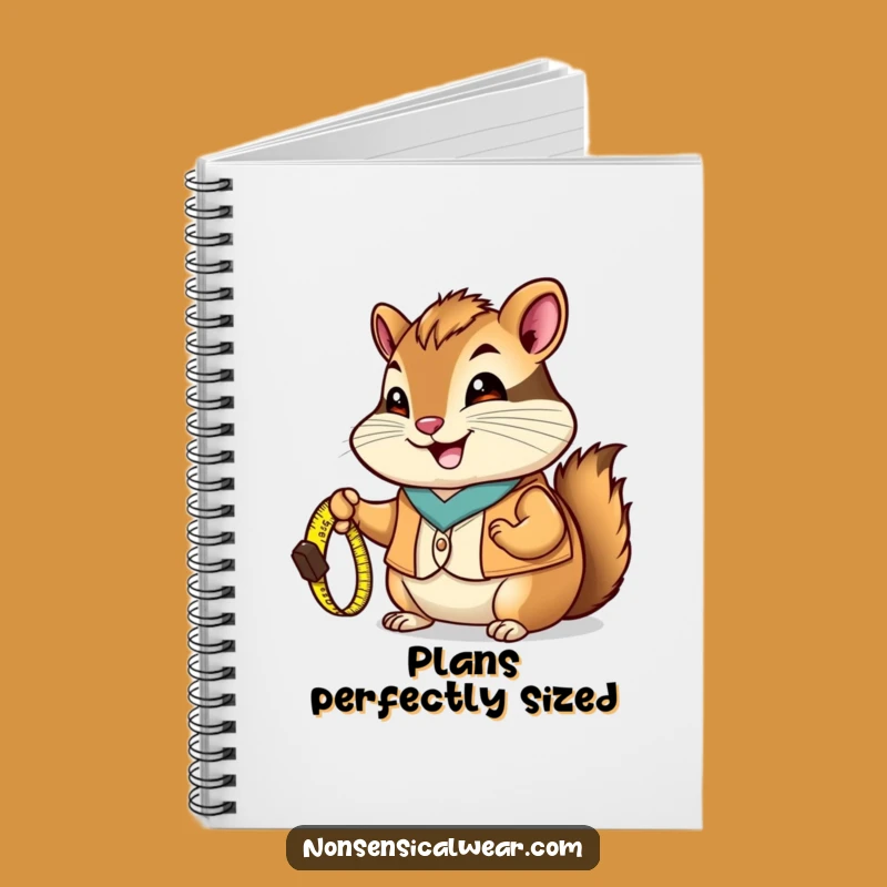 Funny Chipmunk Measuring Notebook: Handy Helper Journal, Perfect Funny Gift