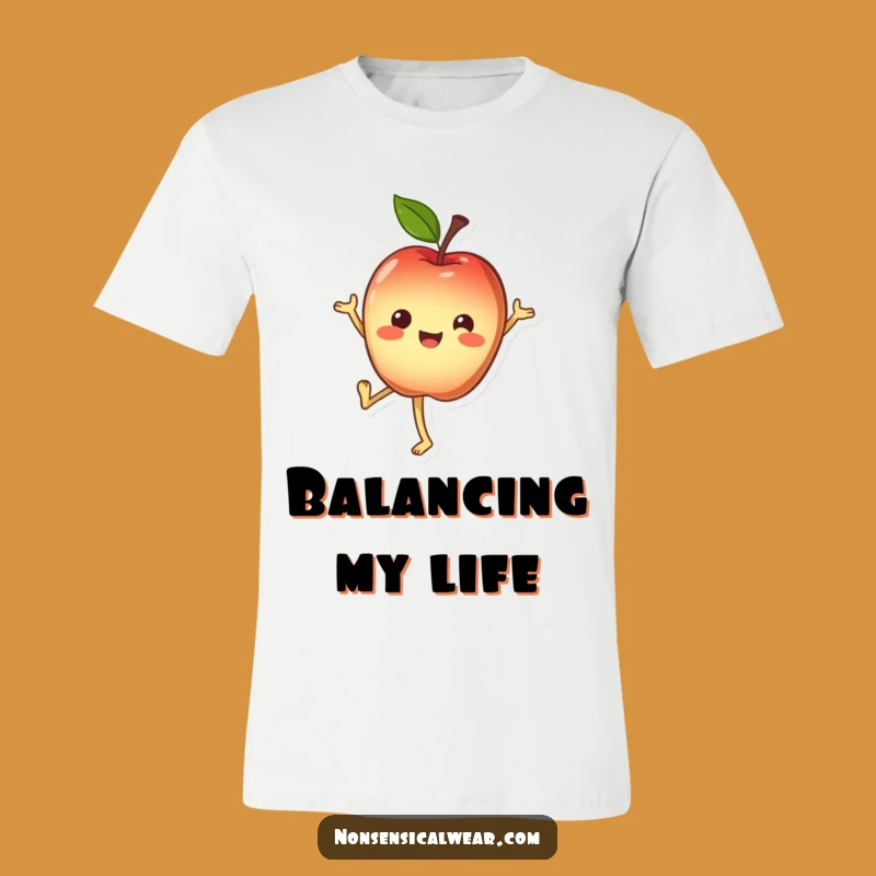 Funny Apple T-Shirt: Handstand Character for a Hilarious Gift