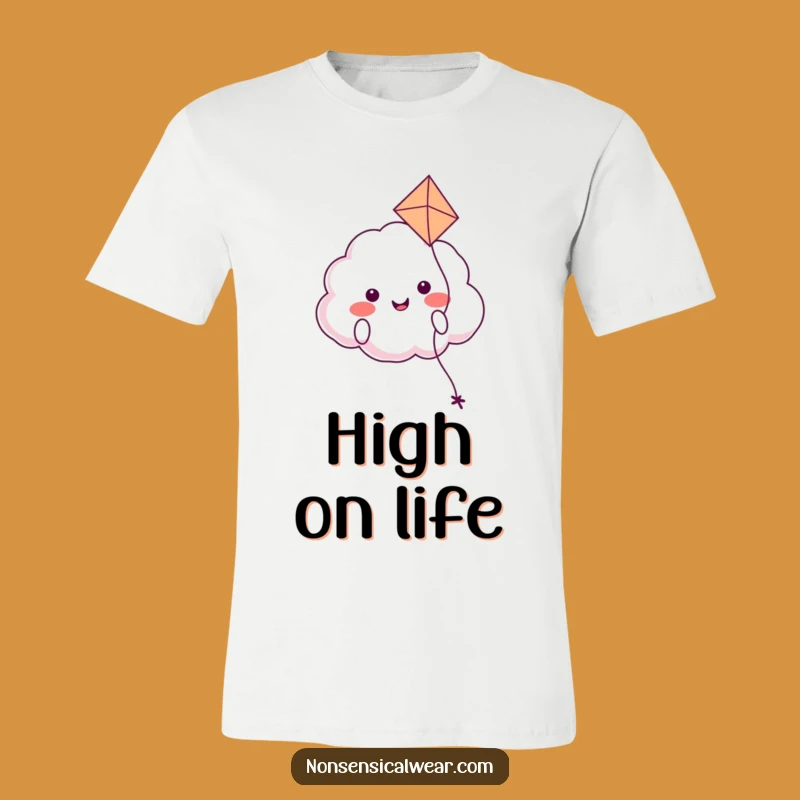 Funny Cloud Kite T-Shirt: Wear Your Happiness with This Hilarious and Breezy Tee