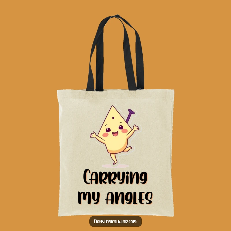 Funny Triangle Cartwheel Tote Bag: Joyful, Practical, Geometric Fun, Perfect Gift