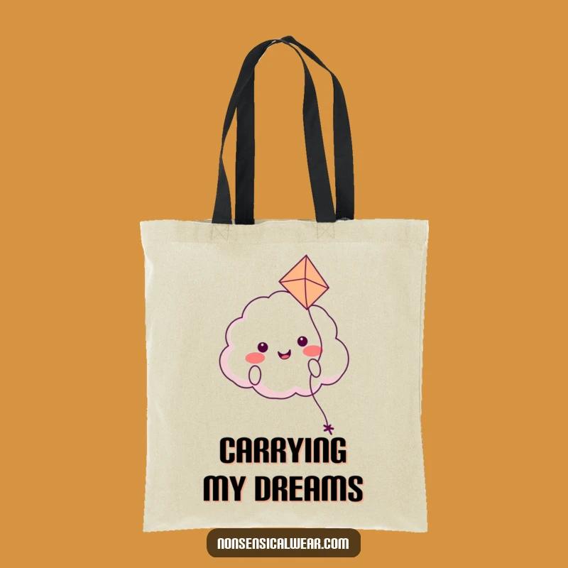 Funny Cloud Kite Tote Bag: Carry Your Day with This Hilarious and Airy Accessory