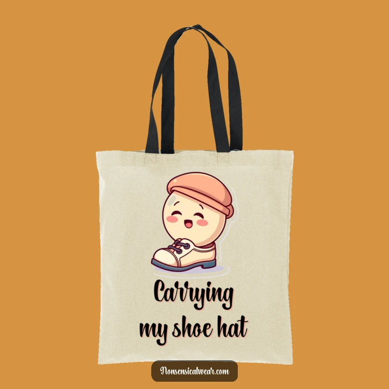 Funny Giggling Button Tote Bag - Carry Your Laughs in Style