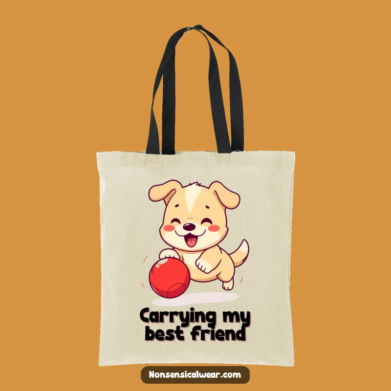 Funny Kawaii Dog Tote Bag: Carry Your Essentials with Playful Paws and Fun